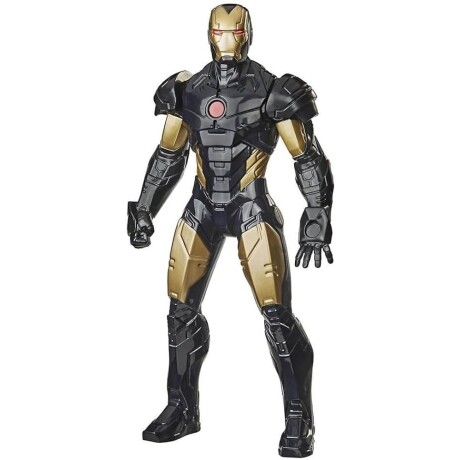 Marvel Boneco Homem de Ferro Olympus Preto e Dourado
