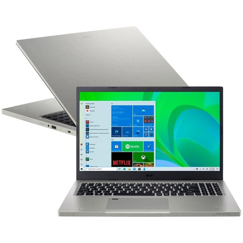 Notebook Acer Vero AV15-51-58ZM i5 Windows 11 Home 8Gb 512Gb SSD 15.6” Sustentável PCR Reciclado