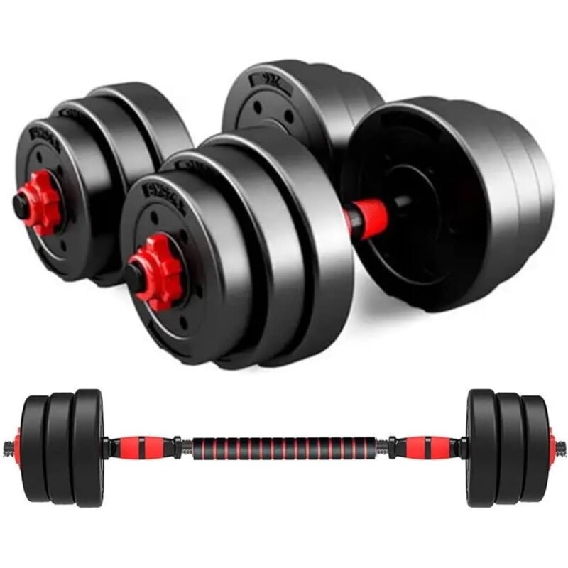 Kit Anilhas E Barras Ajustáveis 20kg - Home Gym Fitness