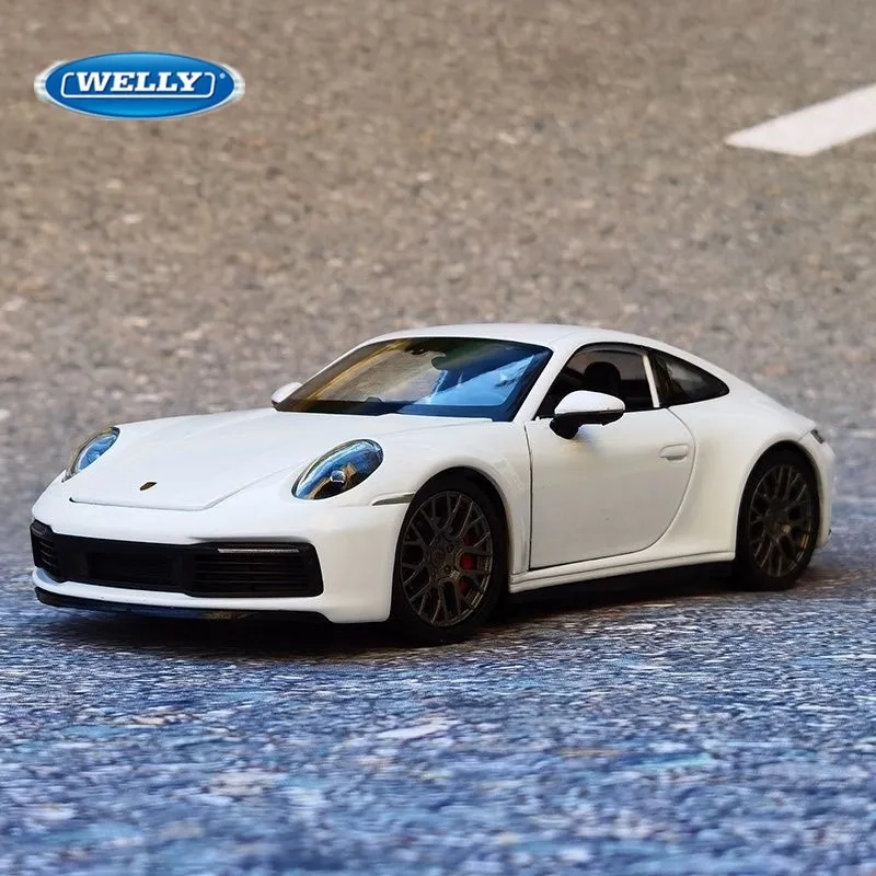 Car Model Diecast Welly-Porsche 911 Carrera 4S Coupe Alloy Sports