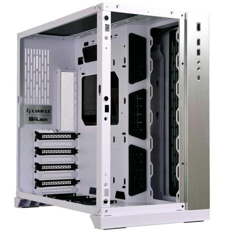 Gabinete Gamer Lian Li PC-011 Dynamic Mini ITX / Micro ATX / ATX Lateral e Frontal em Vidro Branco - PC-O11 DYNAMIC W
