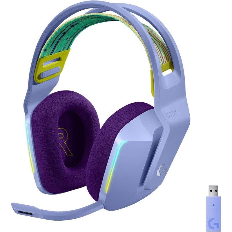 Headset Gamer sem Fio Logitech G733 7.1 Dolby Surround Tecnologia Blue Vo!Ce Rgb Lightsync