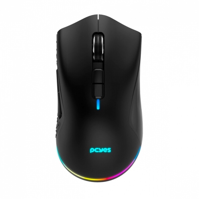 Mouse Gamer PCYes Anok 16000 DPI RGB Sem Fio Recarregavel Black PMGAKRGB