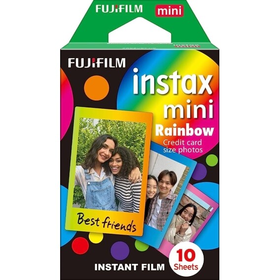 Filme Instax Mini Rainbow com 10 Fotos Fujifilm