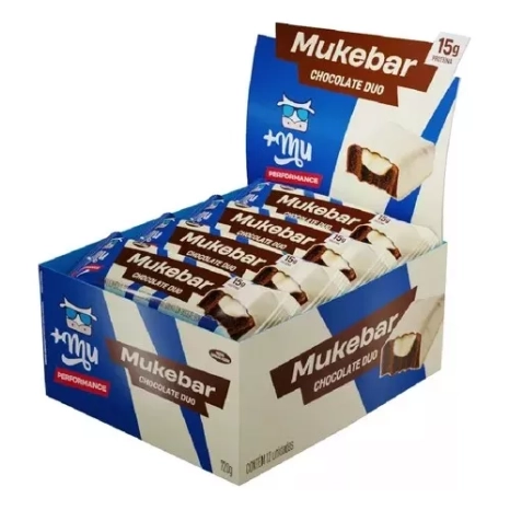 Barrinha Mukebar Sabor Chocolate Duo 12 Unidades 720g +MU