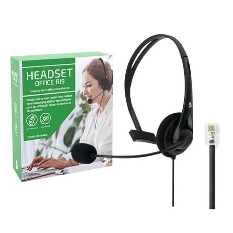 Fone Headset Home Office Telemarketing Pc Not Conector RJ9 - 5+