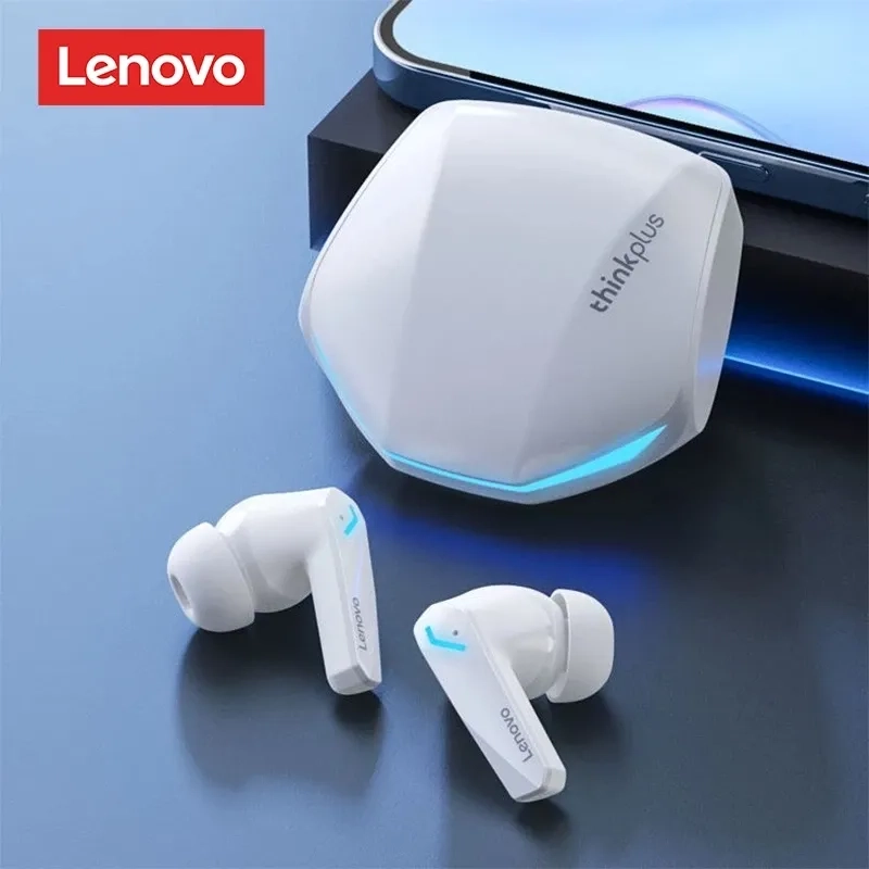 Lenovo-GM2 Pro Fones De Ouvido Sem Fio Bluetooth com Microfone Gaming Headphones E-Sports Mu