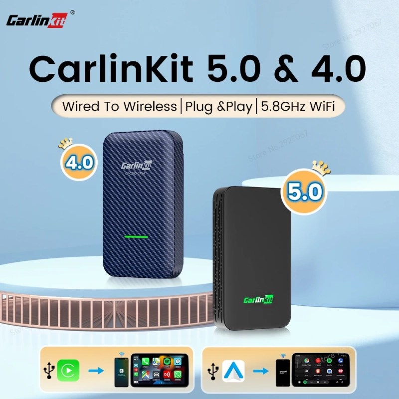 Adaptador CarlinKit Sem Fio CarPlay CP2A CarlinKit 4.0