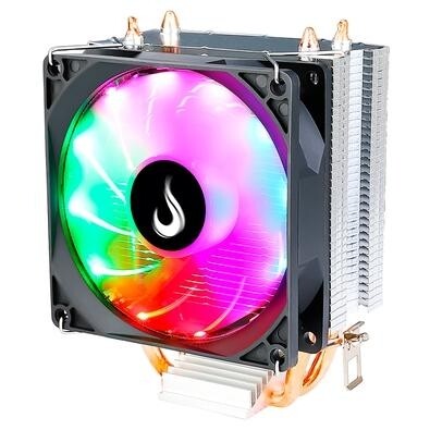 Cooler para Processador Gamer Rise Mode Z5 LED Rainbow Intel e AMD 90mm Preto - RM-ACZ-Z5-RGB