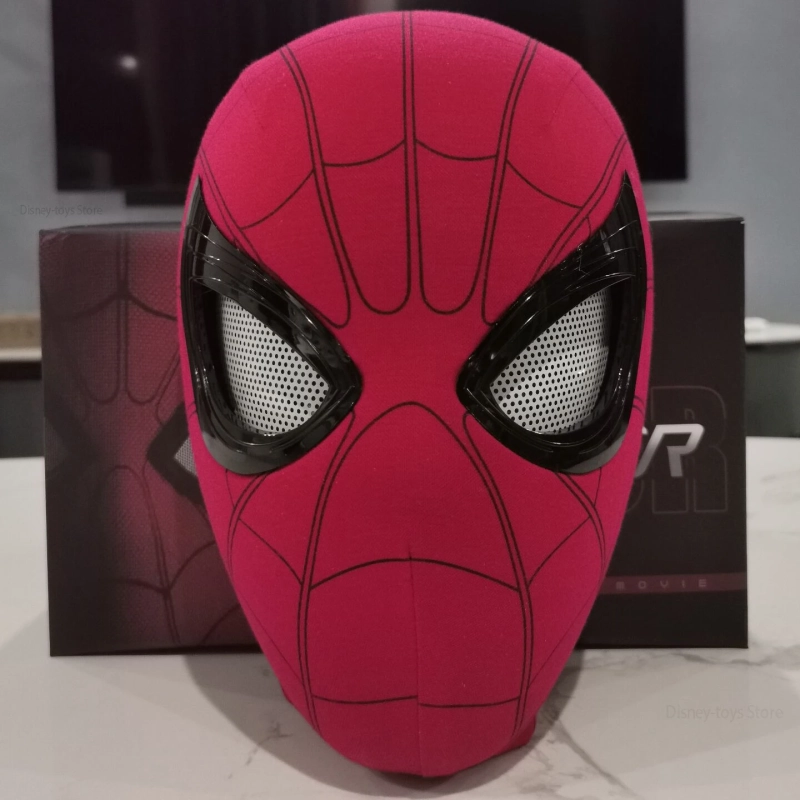 Máscara Spider Man com Olhos Mercanicos Recarregável
