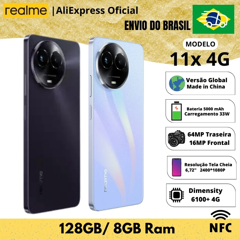 Smartphone Realme 11x 5G 128GB 8GB
