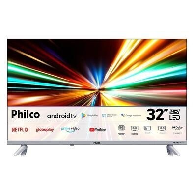 Smart Tv Philco 32 Polegadas LED HD Com 2 USB / 2 HDMI Android Dolby Audio Borda Infinita - Ptv32g23agssblh