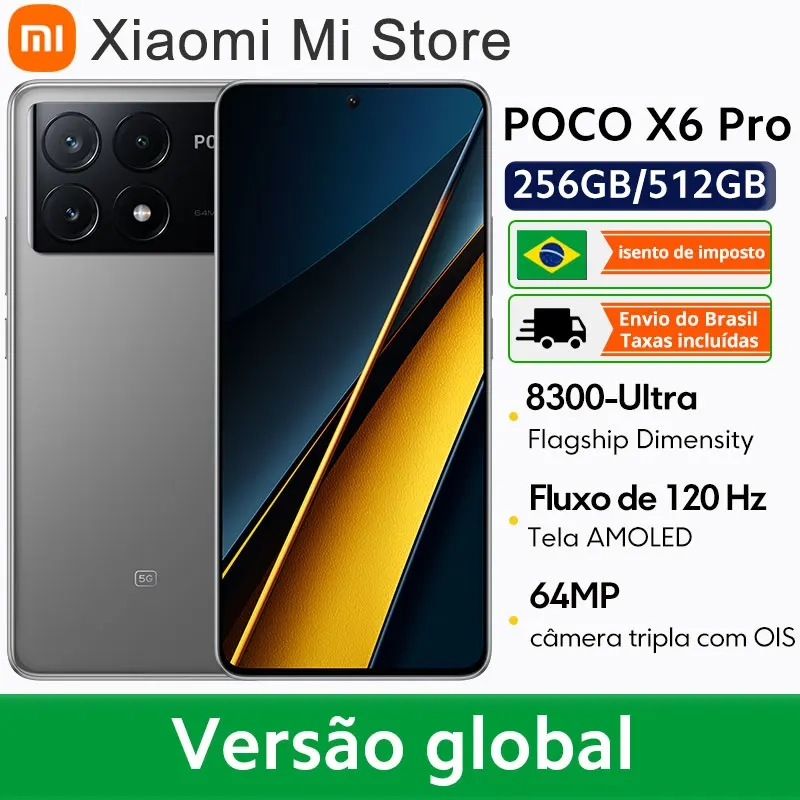 Smartphone POCO X6 Pro 5G 512GB 12GB 6.67"