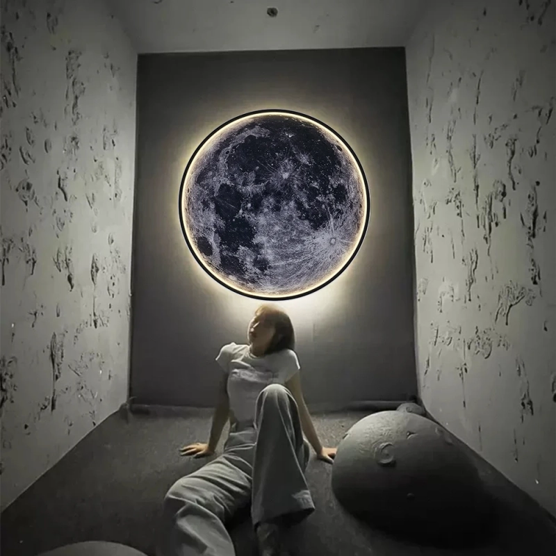 Quadro Luminario Lua Iralan 30cm