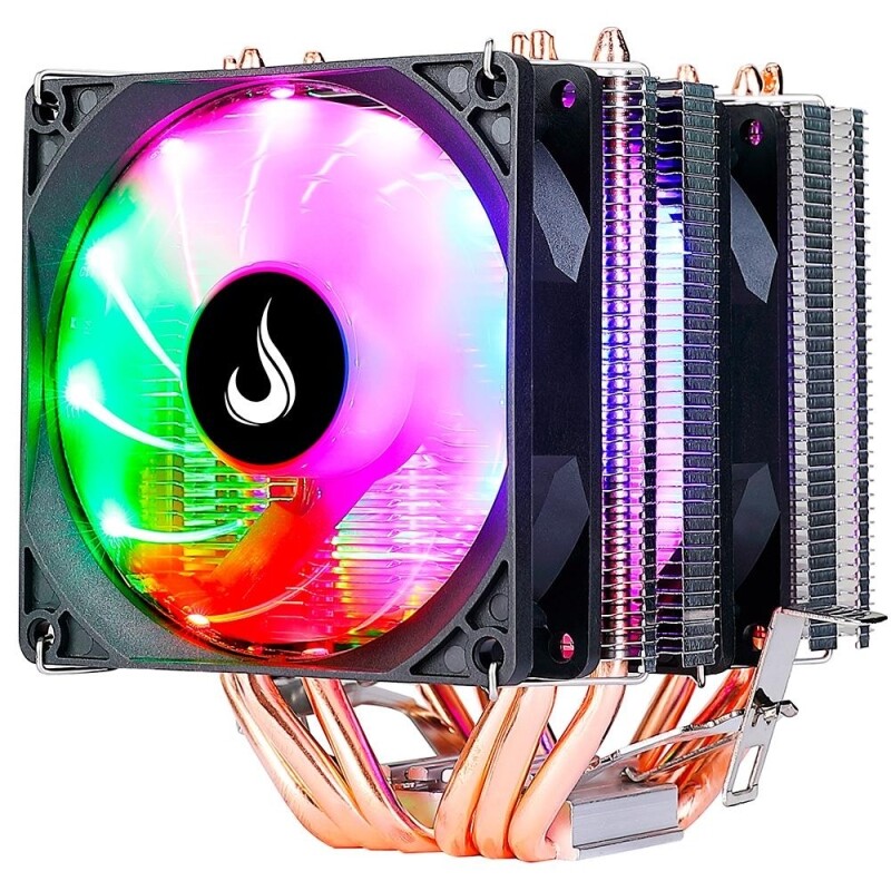Air Cooler Rise Mode Gamer G800 RGB AMD/Intel 180mm Preto - RM-AC-O8-RGB