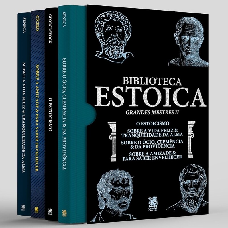 Box de Livros Biblioteca Estoica: Grandes Mestres Volume 02