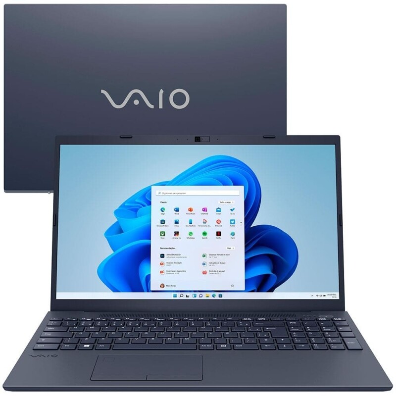 Notebook VAIO Core i5 1135G7 8GB 512 SSD Tela Full HD 15.6" Windows 11 FE15 - VJFE55F11X-B0211H