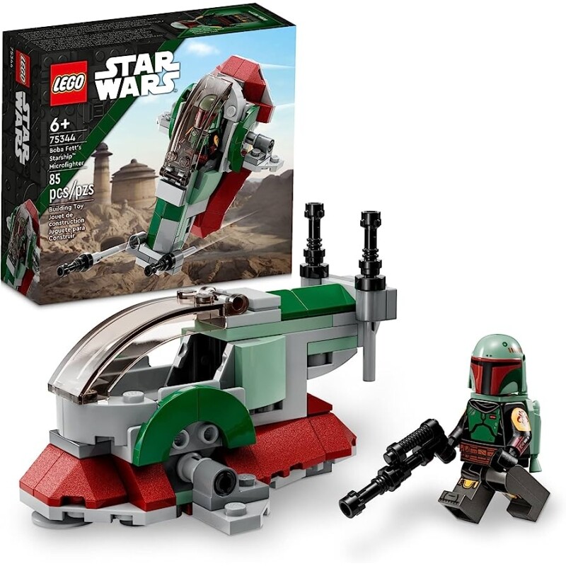 LEGO Star Wars Microfighter Nave Estelar de Boba Fett 75344 (85 Peças); Conjunto de Construção