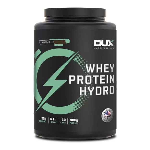 Dux Nutrition - Whey Protein Hydro - Pote 900g - Sabor Chocolate