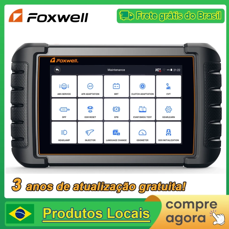 Scanner Automotivo Foxwell NT809 OBD2 Bluetooth