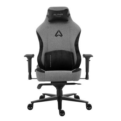 Cadeira Gamer Alpha Gamer Nebula XL Fabric Até 150 kg Apoio de Braço 4D Reclinável Cinza - AGNEBULAXL