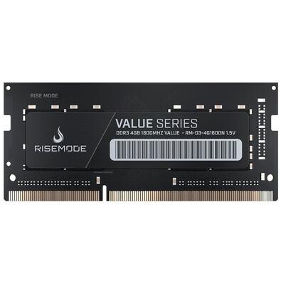 Memória RAM Rise Mode 4GB 1600MHz DDR3 Notebook - RM-D3-4G1600N
