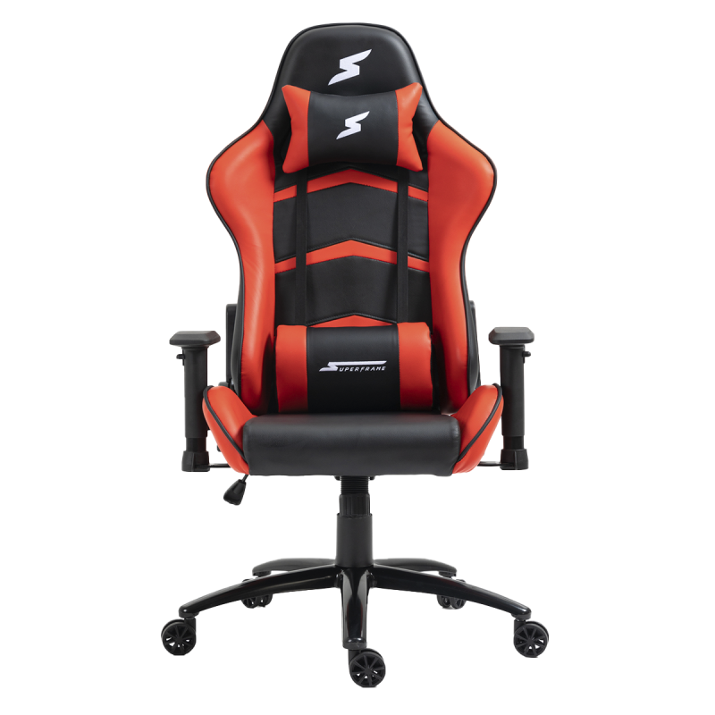 Cadeira Gamer SuperFrame Elite Reclinável Preto e Vermelho