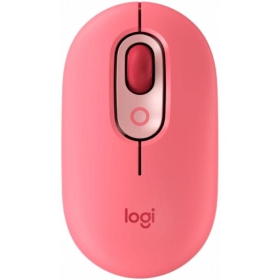 Mouse Sem Fio Logitech POP 4000 DPI Botão Emoji Customizável SilentTouch Compacto USB Bluetooth Amarelo Blast - 910-006549