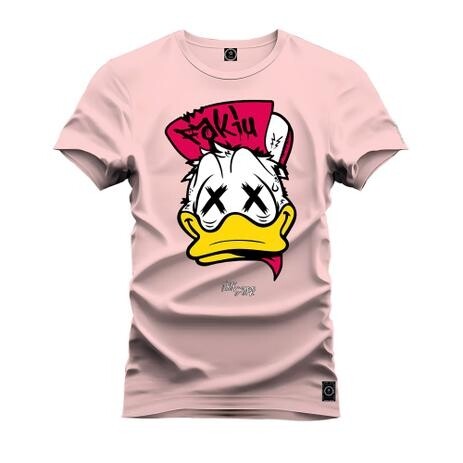 Camiseta Agodão T-Shirt Unissex Premium Macia Estampada Donald Bolado