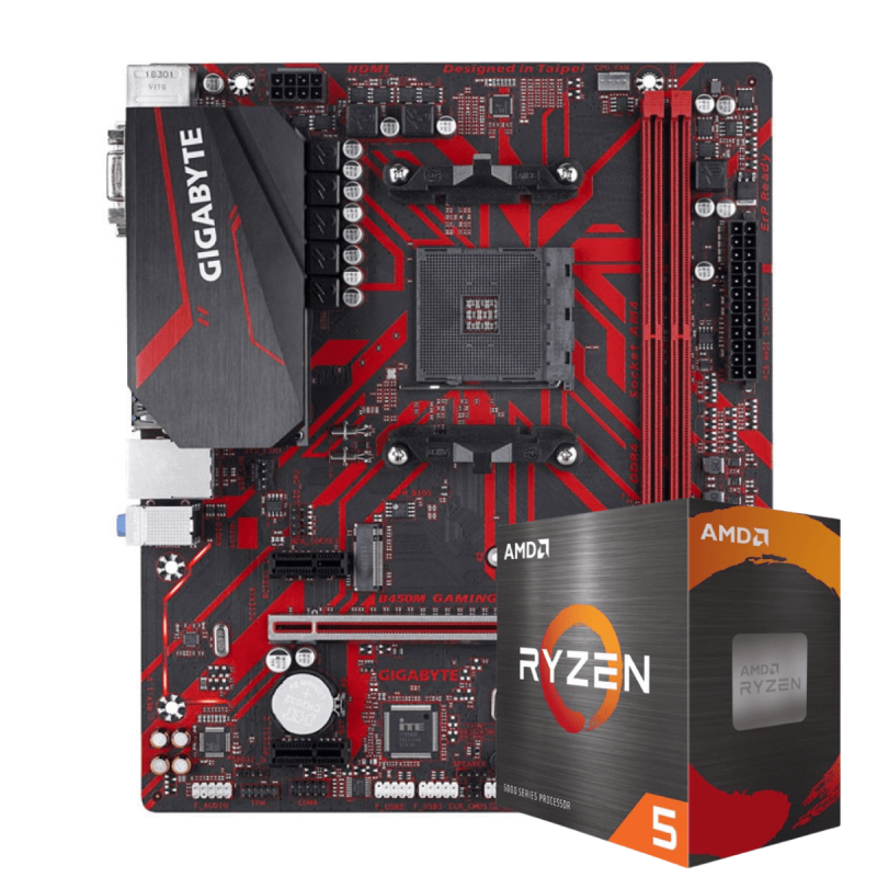 Kit Upgrade Processador Ryzen 5-5500 + Placa Mãe Gigabyte B450M Gaming - Upgrade1506