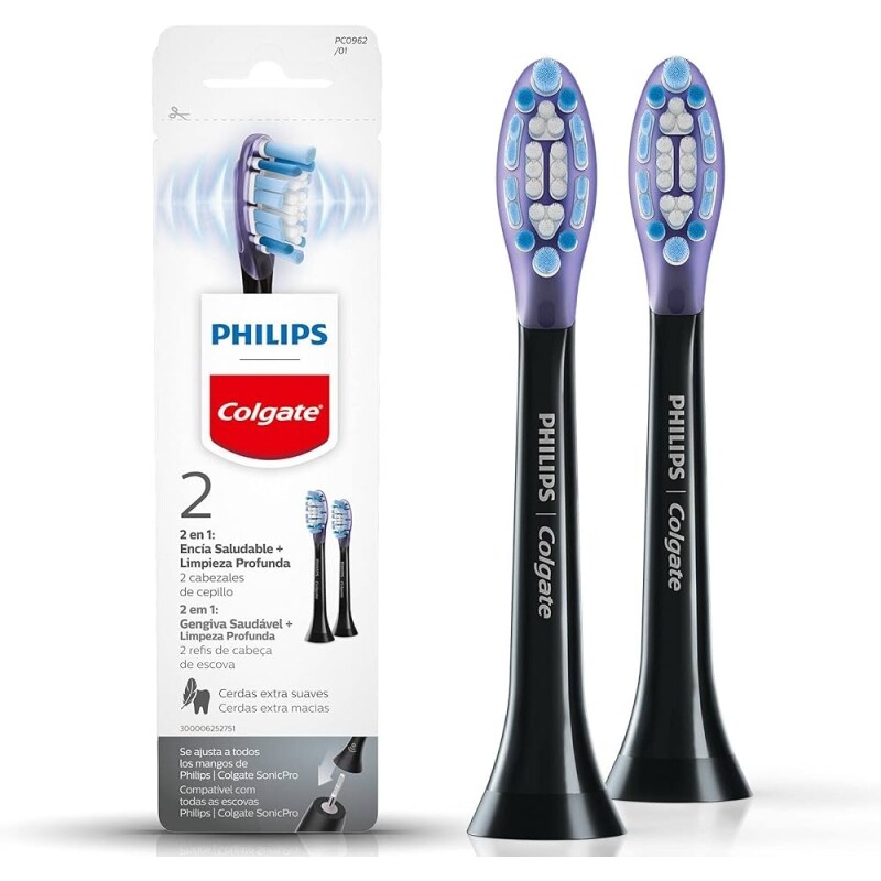 Colgate Refil Para Escova De Dente Elétrica Philips Sonicpro Gengiva Saudável 2 Unidades