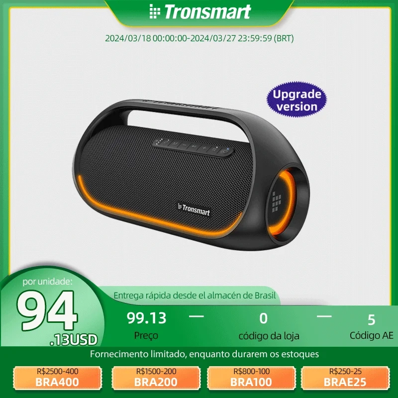 Caixa de Som Tronsmart Bang 60W Bluetooth