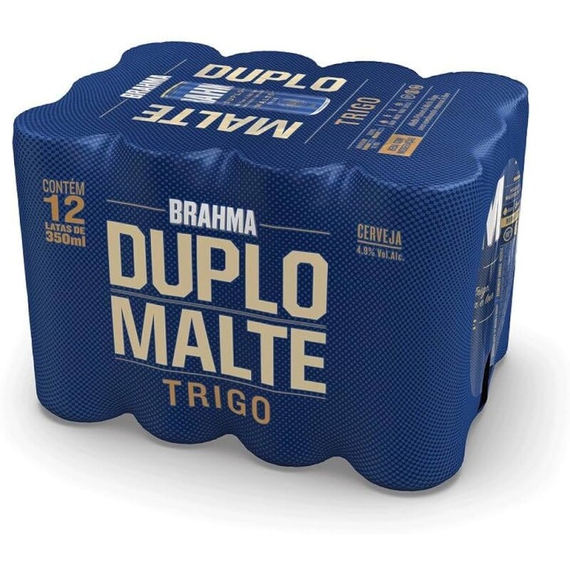 Pack de Brahma Duplo Malte Trigo Sleek 350ML 12 Unidades