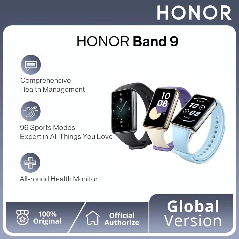 Smartwatch HONOR Band 9 Tela AMOLED de 1,57" 60hz - Versão Global