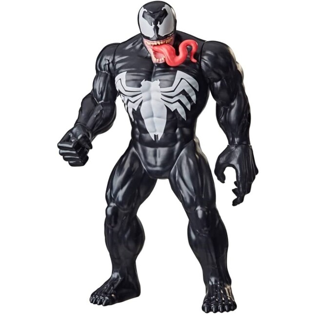 Marvel Boneco Venom Olympus Preto Branco e Vermelho