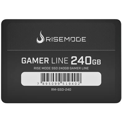 SSD Rise Mode Gamer Line 240GB SATA Leitura 535MB/s Gravação 435MB/s - RM-SSD-240