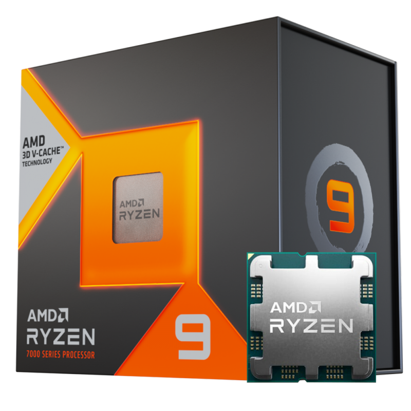 Processador AMD Ryzen 9 7900X3D 4.4GHz (5.6GHz Turbo) 12-Cores 24-Threads AM5 Sem Cooler 100-100000909WOF