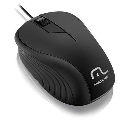 Mouse Multilaser USB Emborrachado - MO222