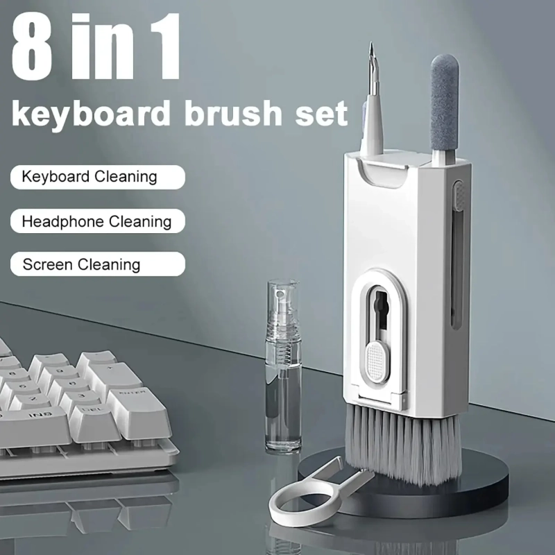Kit de Limpeza 8 em 1 para eletrônicos e teclado