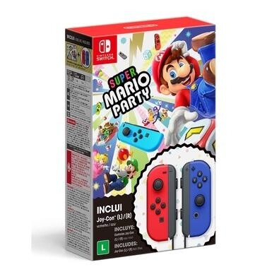 Controle Nintendo Switch Joy-Con + Jogo Digital Super Mario Party - HBCNADFJACF3