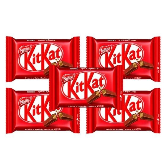 5 Unidades de Chocolate Kit Kat Nestlé 41,5g