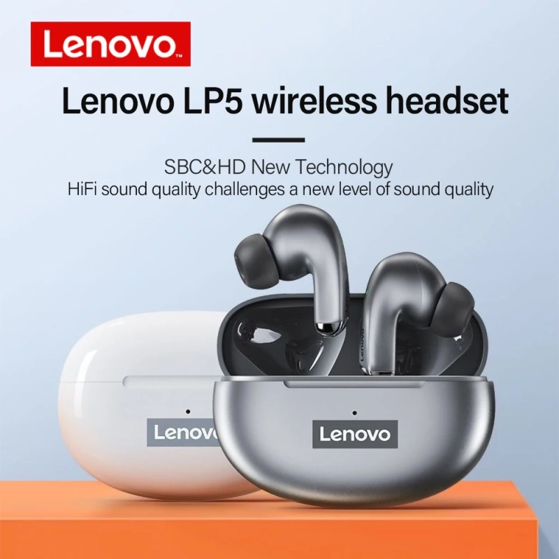 Fone de Ouvido TWS Lenovo LP5 Bluetooth 5.0