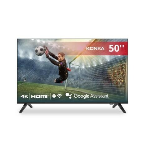 Smart TV LED 50" UHD 4K Design sem bordas Google Assistant e Android TV com Bluetooth Konka KDG50