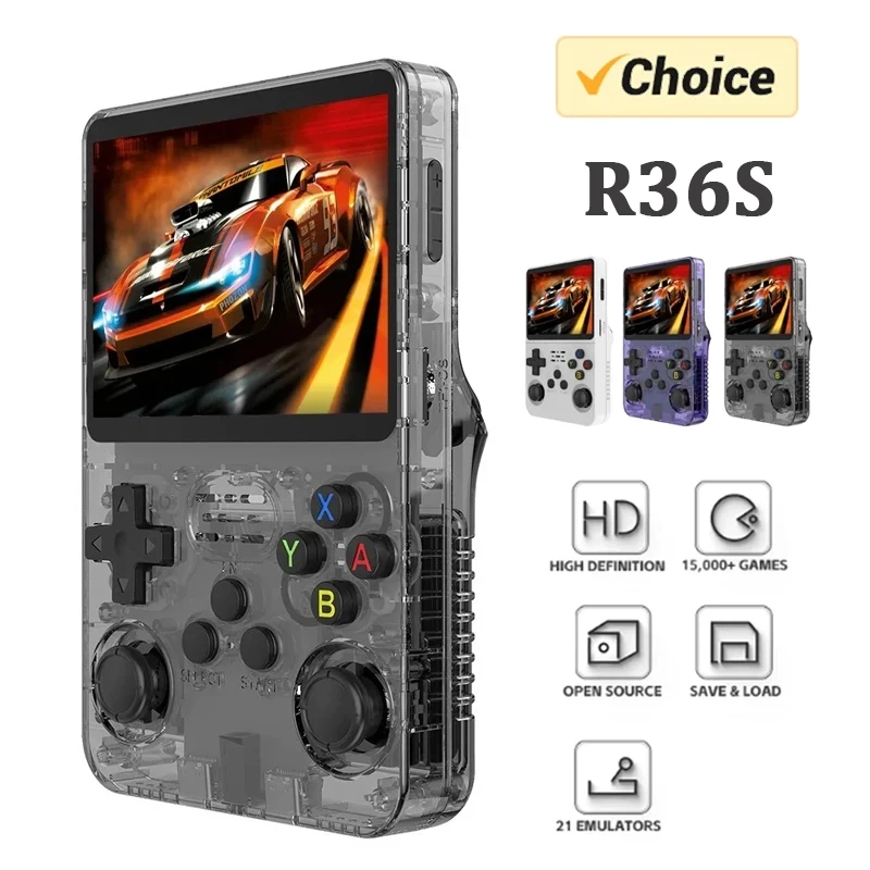 Console de Videogame Portátil R36S 64GB