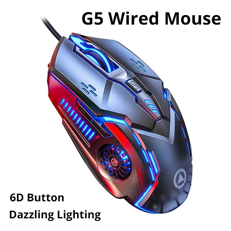 Mouse Gamer RGB Silver Eagle G5