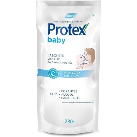 3 Unidades Sabonete Líquido para Bebê Protex Baby Delicate Care 380ml
