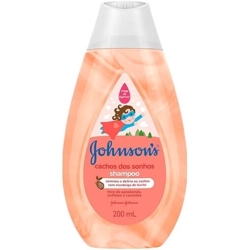 2 Unidades Shampoo Infantil Cachos dos Sonhos Johnson's 200ml