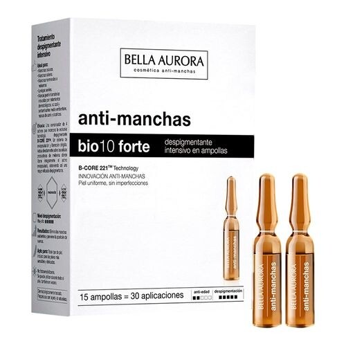 Tratamento Antimanchas Facial Bella Aurora Bio10 Forte 15 Ampolas