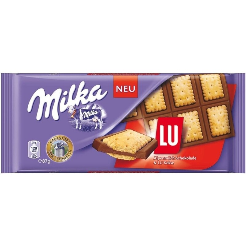 2 Unidades Chocolate Milka Milka & Lu - 87g