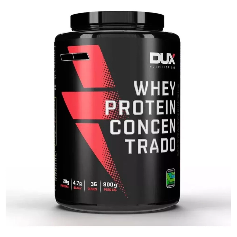 Whey Protein Concentrado 900g - Dux Nutrition Sabor Doce De Leite